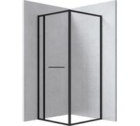 Deante Square box doccia 90x90 cm quadrato nero opaca/vetro trasparente KQB_N099P