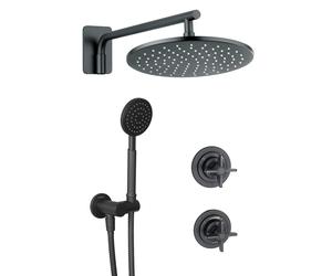 Deante Temisto set doccia da incasso con soffione nero NAC_N9QT