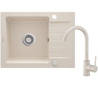 Deante Zorba lavello con rubinetto beige/beige ZQZA511A
