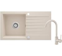 Deante Zorba lavello con rubinetto beige/beige ZQZV5113