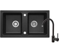 Deante Zorba lavello con rubinetto grafite/grafite ZQZA2203