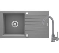 Deante Zorba lavello con rubinetto grigio/ ZQZBS113