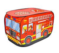 deAO Tenda da Gioco per Bambini Tenda Giochi Progettazione Pop-Up Veloce Assemblaggio Attività Ricreative Interne ed Esterne Area Tempo Libero (Vigili del fuoco)