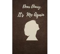 Dear diary it's me again- vintage hardcover journal A5 size | 200 unruled blank pages for personal writing & thoughts.