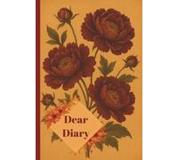 Dear Diary: Vintage Floral College Ruled Notebook: Cream Paper Journal for Daily Writing, Notes, Reflections & Personal Thoughts (6 x 9 in, Matte Cover)