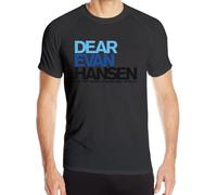 Dear Ev-an Han-Sen Mens Tee Funny Short Sleeve T-Shirts Manica Corta Nero, Colore 12, M