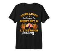 Dear Liver This Camping Trip Hiking Camper Adventure Nature Maglietta Premium