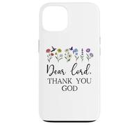 Dear Lord Thank You God Quote Jesus Bible Verse Christian Custodia per iPhone 13