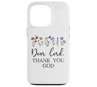 Dear Lord Thank You God Quote Jesus Bible Verse Christian Custodia per iPhone 13 Pro