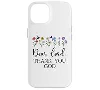 Dear Lord Thank You God Quote Jesus Bible Verse Christian Custodia per iPhone 14