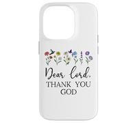 Dear Lord Thank You God Quote Jesus Bible Verse Christian Custodia per iPhone 14 Pro