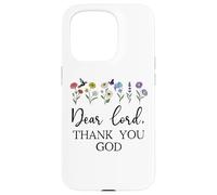 Dear Lord Thank You God Quote Jesus Bible Verse Christian Custodia per iPhone 15 Pro