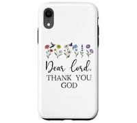 Dear Lord Thank You God Quote Jesus Bible Verse Christian Custodia per iPhone XR