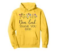 Dear Lord Thank You God Quote Jesus Bible Verse Christian Felpa con Cappuccio