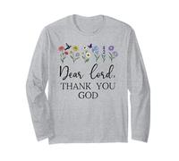 Dear Lord Thank You God Quote Jesus Bible Verse Christian Maglia a Manica