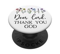 Dear Lord Thank You God Quote Jesus Bible Verse Christian PopSockets PopGrip Adesivo