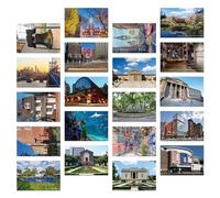 Dear Mapper Confezione da 20 cartoline vintage degli Stati Uniti di Filadelfia, paesaggi di Filadelfia, cartoline da tutto il mondo, biglietti di auguri per viaggi d'affari, per spedizione,