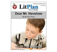 Dear Mr. Henshaw LitPlan Novel Study