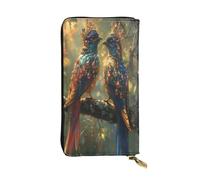 Dear Noble Bird - Portafoglio lungo in pelle da donna, 12 scomparti per carte di credito, tasca con cerniera, scomparti per contanti, elegante borsa a mano per uso quotidiano