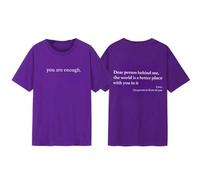 Dear Person Behind Me Shirt - You Are Enough Inspirational Message T-Shirt, Positive Kindness Graphic Tee for Men And Women (#24,4XL)