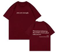 Dear Person Behind Me T-Shirt, Be You And You Are Enough T-Shirt (#8,S)