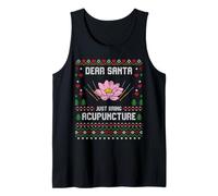 Dear Santa Agopuntura Therapy Christmas Ugly Xmas Sweater Canotta