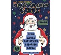 Dear Santa Christmas Coloring Cardz: Holiday Edition: Christmas