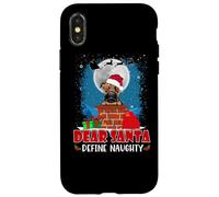 Dear Santa Define Naughty Boxer Dog Funny Christmas Custodia per iPhone X/XS