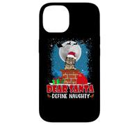 Dear Santa Define Naughty Cairn Terrier Dog Funny Christmas Custodia per iPhone 14