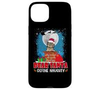 Dear Santa Define Naughty Cairn Terrier Dog Funny Christmas Custodia per iPhone 15 Plus