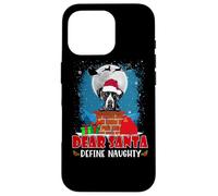 Dear Santa Define Naughty Great Dane Dog Funny Christmas Custodia per iPhone 16 Pro