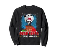 Dear Santa Define Naughty Great Dane Dog Funny Christmas Felpa