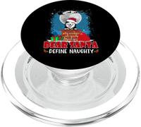 Dear Santa Define Naughty Siberian Husky Dog Funny Christmas PopSockets PopGrip per MagSafe