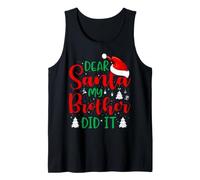 Dear Santa My Brother Did It Canotta
