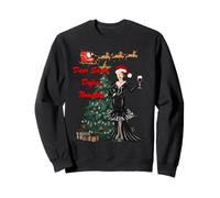 Dear Santa Naughty Christmas Vibes Design Felpa