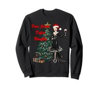 Dear Santa Naughty Christmas Vibes Design Felpa
