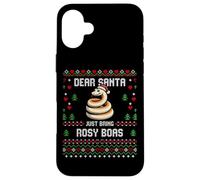 Dear Santa Rosy Boa Brutto Maglione Natale Serpente Pet Custodia per iPhone 16 Plus