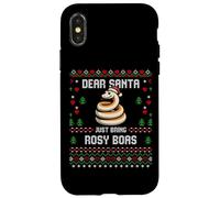 Dear Santa Rosy Boa Brutto Maglione Natale Serpente Pet Custodia per iPhone X/XS