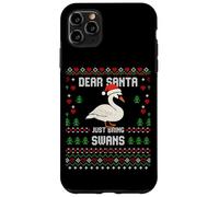 Dear Santa Swans - Maglione natalizio a forma di cigno Custodia per iPhone 11 Pro Max