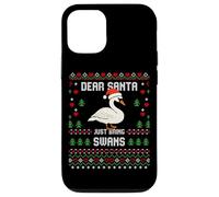 Dear Santa Swans - Maglione natalizio a forma di cigno Custodia per iPhone 12/12 Pro