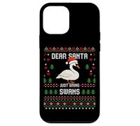 Dear Santa Swans - Maglione natalizio a forma di cigno Custodia per iPhone 12 mini