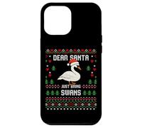 Dear Santa Swans - Maglione natalizio a forma di cigno Custodia per iPhone 12 Pro Max