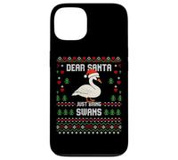 Dear Santa Swans - Maglione natalizio a forma di cigno Custodia per iPhone 13