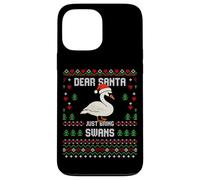 Dear Santa Swans - Maglione natalizio a forma di cigno Custodia per iPhone 13 Pro Max