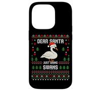 Dear Santa Swans - Maglione natalizio a forma di cigno Custodia per iPhone 14 Pro