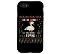 Dear Santa Swans - Maglione natalizio a forma di cigno Custodia per iPhone SE (2020) / 7/8