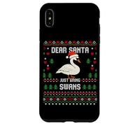 Dear Santa Swans - Maglione natalizio a forma di cigno Custodia per iPhone XS Max