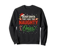 Dear Santa They Are The Naughty Ones! Funny Christmas Humor Felpa
