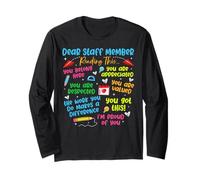 Dear Staff Member Reading This School Front Office Maglia a Manica