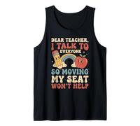 Dear Teacher I Talk To Everyone Matita Arcobaleno Canotta